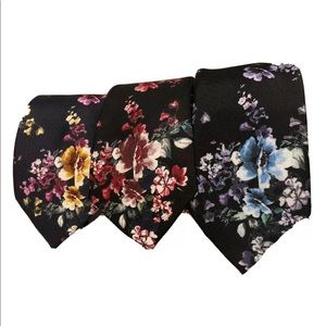 NWT Express Men's Fancy Floral Tie Set (3 Ties)